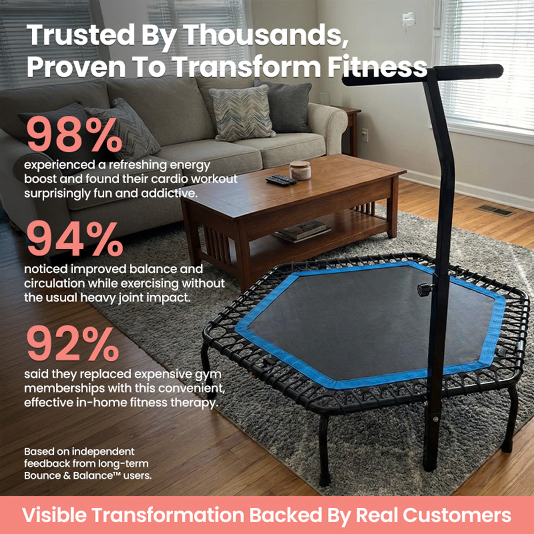 Bounce & Balance™ Premium Rebounder Trampoline
