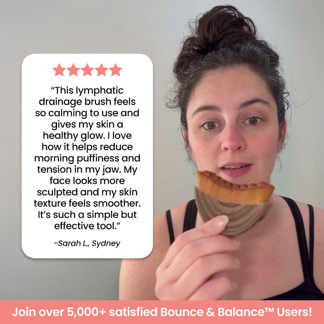 Bounce & Balance™ Premium Lymphatic Face Brush